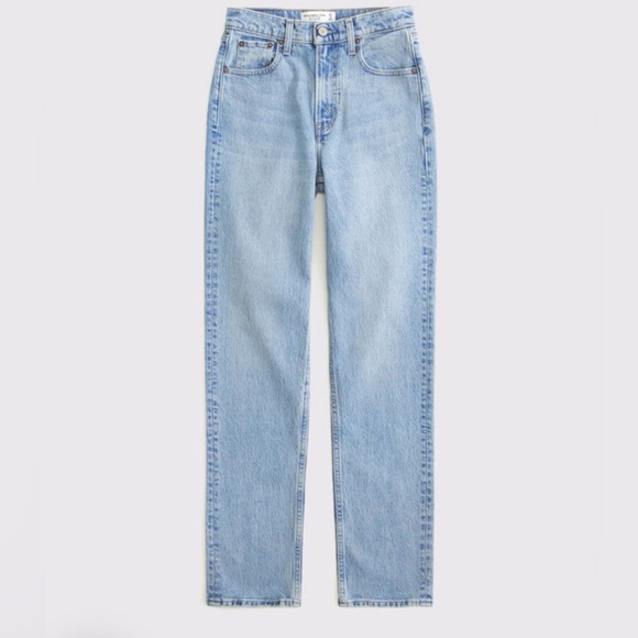 Abercrombie & Fitch Denim - Abercrombie & Fitch Light Blue Straight Leg Jeans